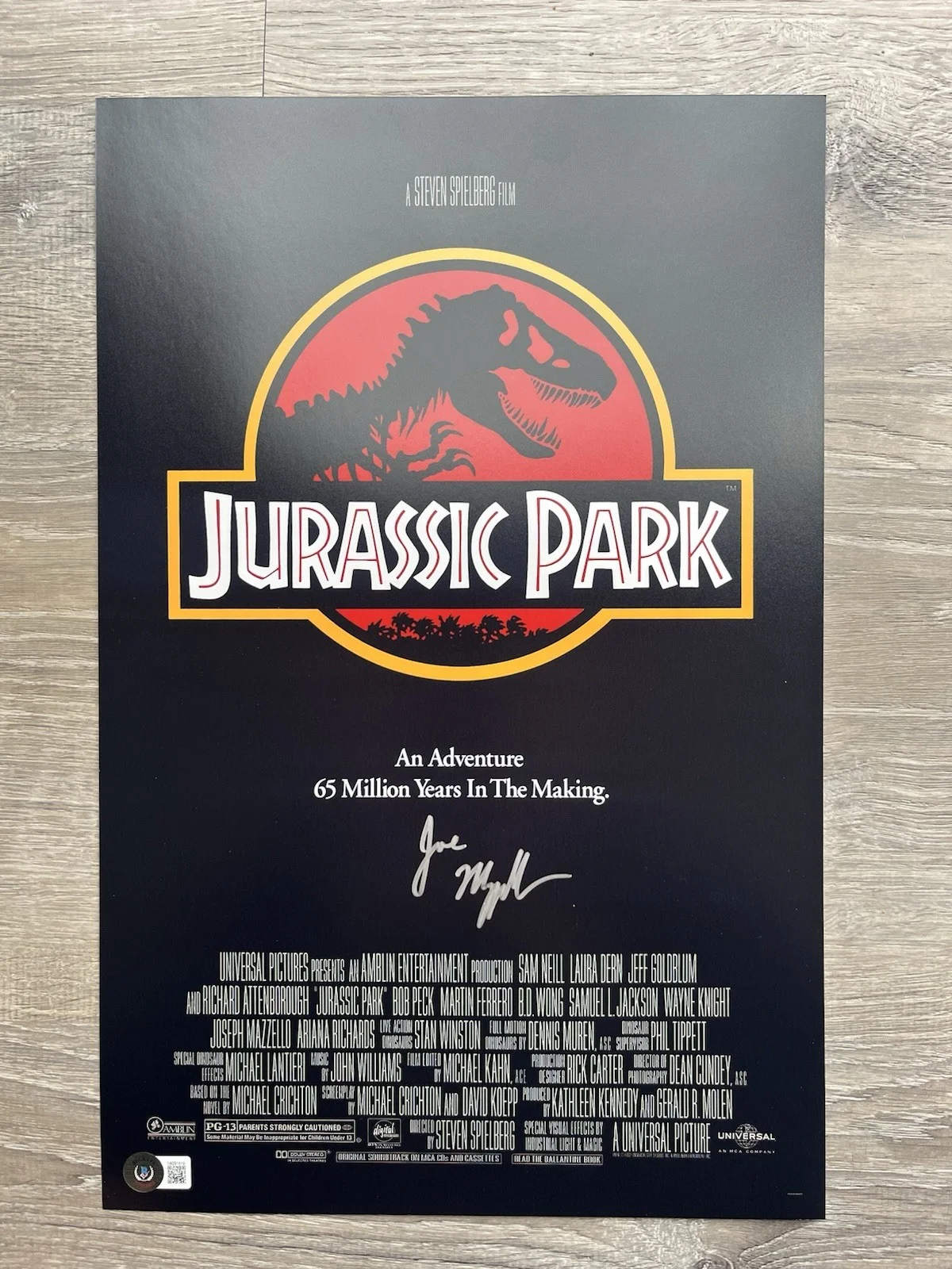Joseph Mazzello — Joseph Mazzello Signed Jurassic Park 11x17 Photo Beckett COA Tim Murphy, image 2