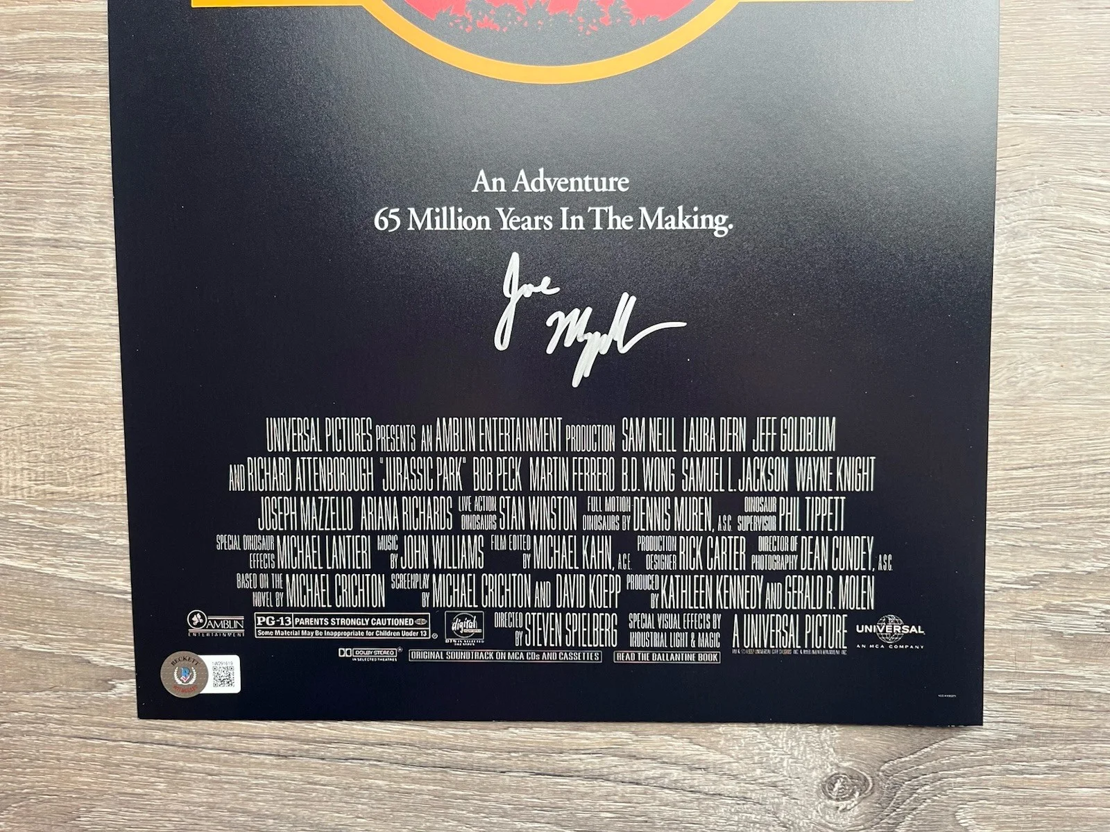 Joseph Mazzello — Joseph Mazzello Signed Jurassic Park 11x17 Photo Beckett COA Tim Murphy, image 3