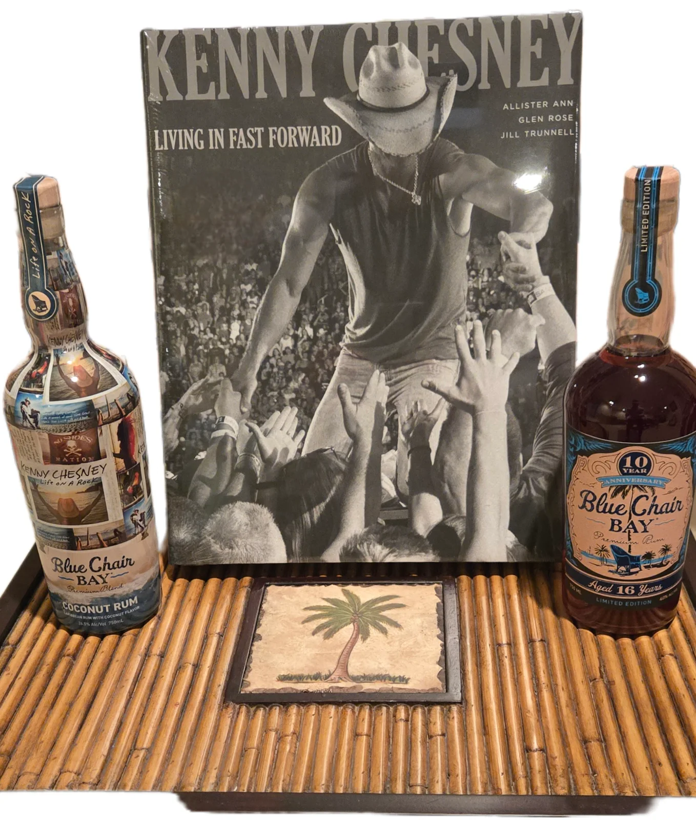 Kenny Chesney Signed Sealed Living in Fast Forward Book + 2 Ltd Blue Chair Bay, изображение 3