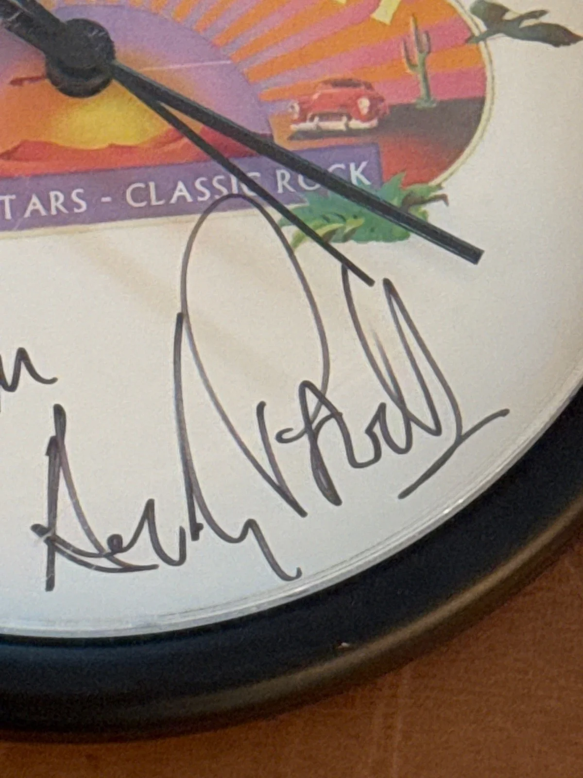 autograph wishbone ash memorabiliaclock, image 2