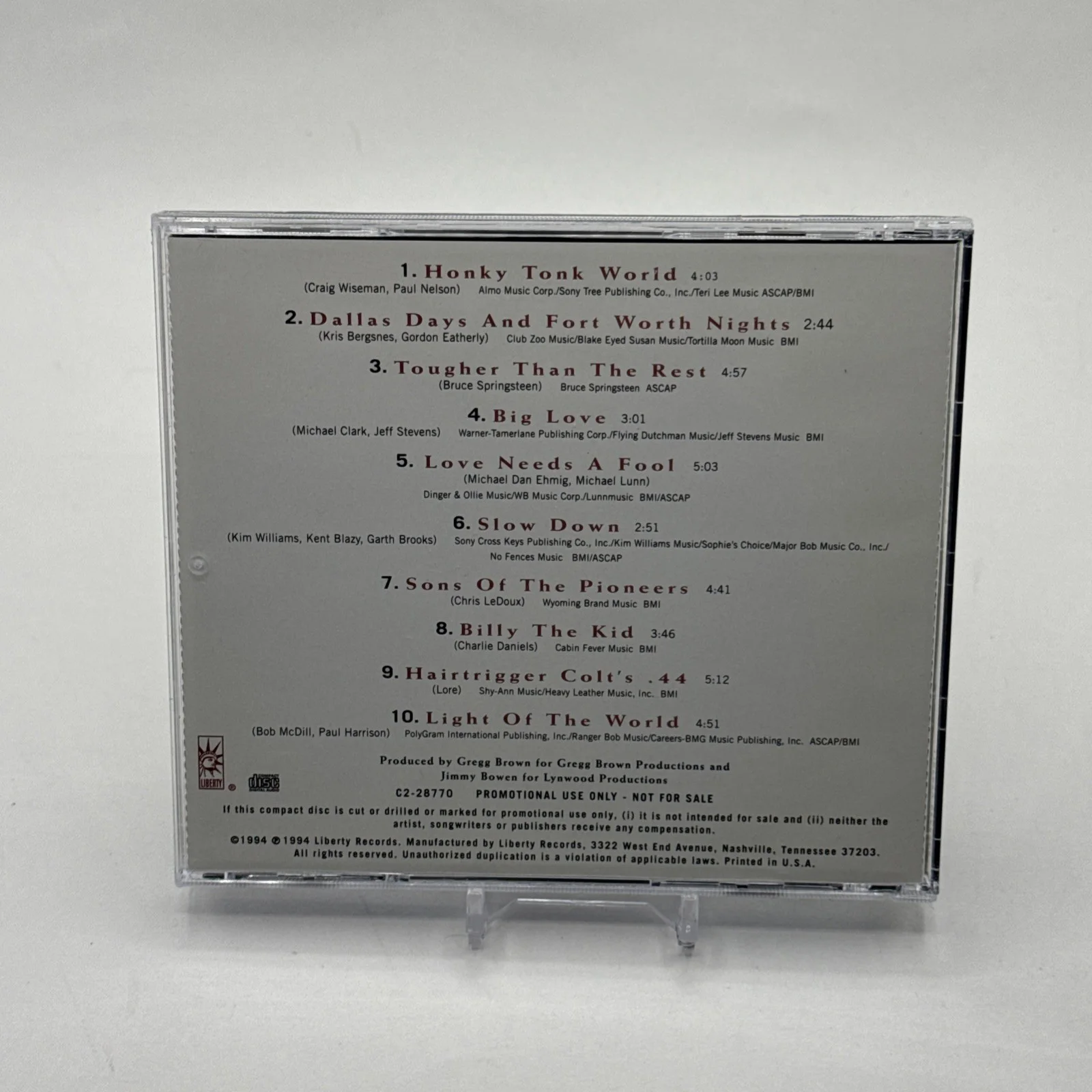 Chris LeDoux Signed Autographed CD Haywire Promo Signature, image 2