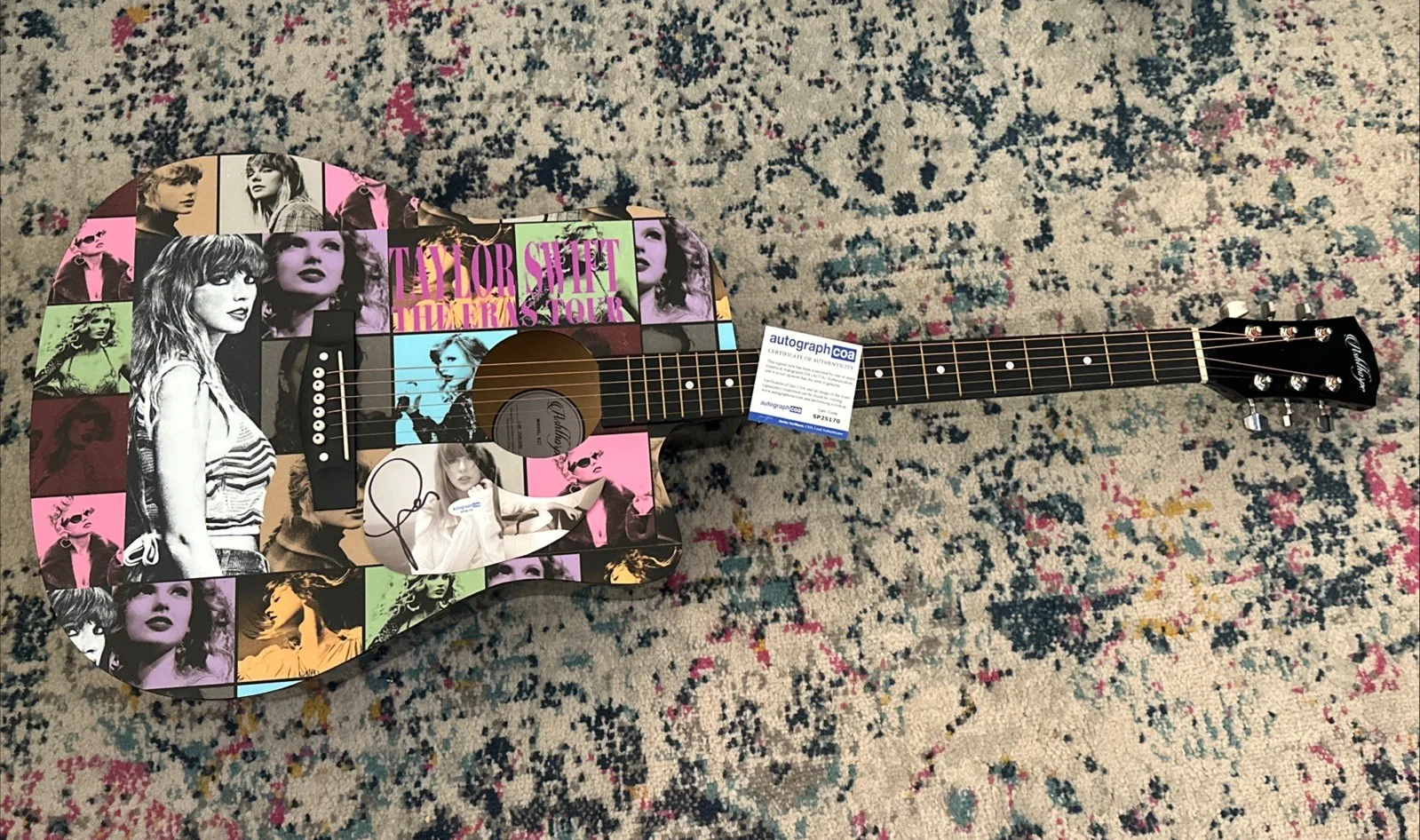 🎄🚨Rare TAYLOR SWIFT Signed CUSTOM FULL SIZE Acoustic Guitar Country ACOA🚨🎁🎅, image 4