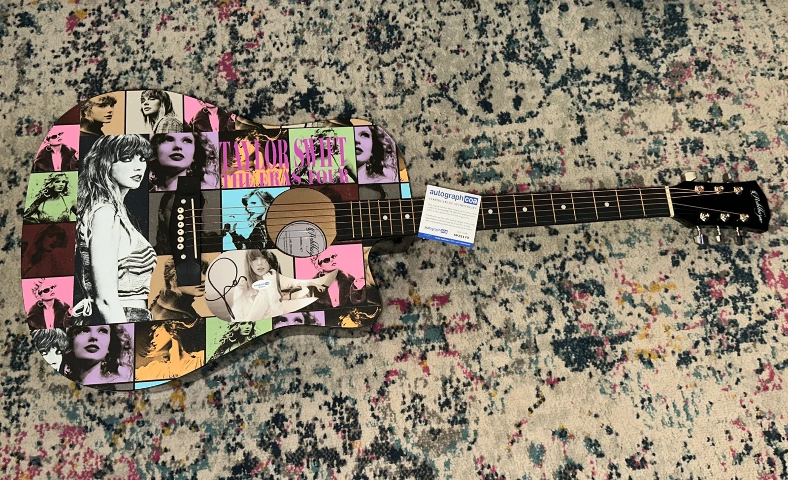 🎄🚨Rare TAYLOR SWIFT Signed CUSTOM FULL SIZE Acoustic Guitar Country ACOA🚨🎁🎅, image 5