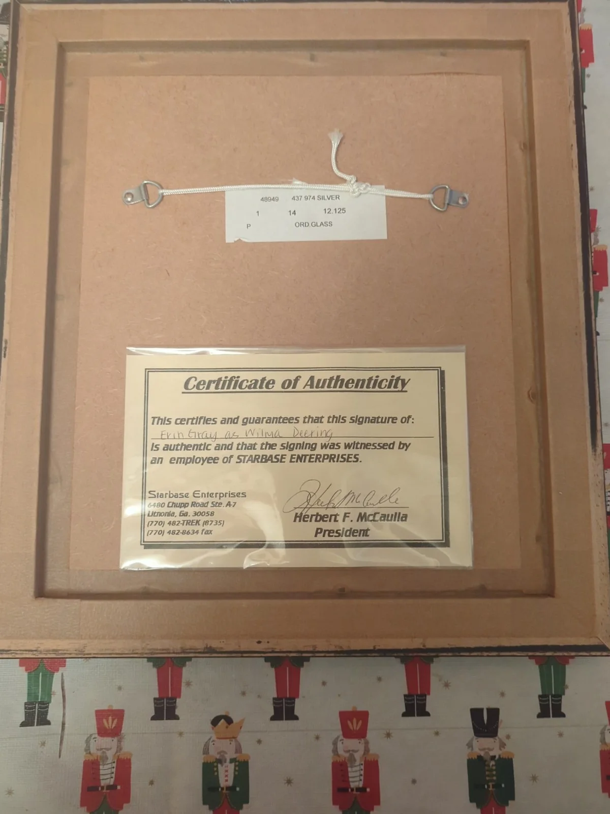 Erin Gray As Wilma Feeding Sighned Photo With A Certificate Of Authenticity, image 2