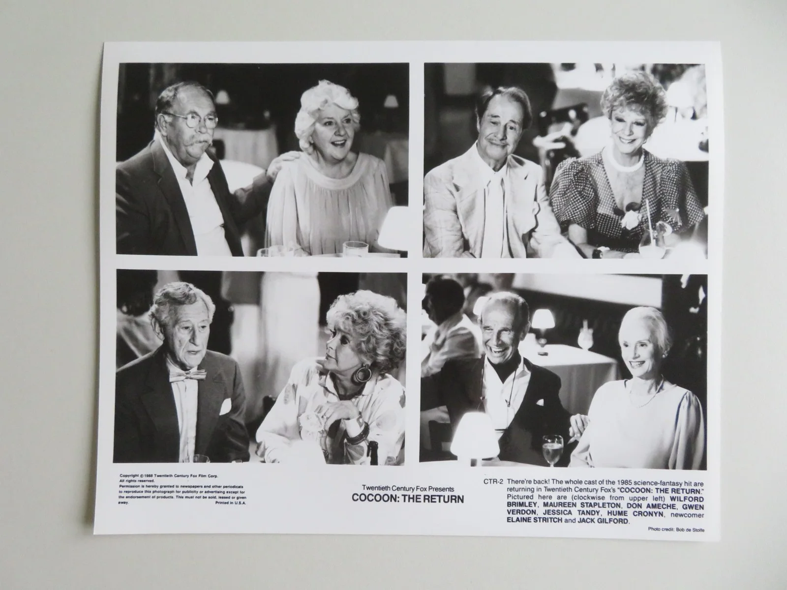 COCOON: THE RETURN MOVIE STILL PHOTO LOT OF 6 STEVE GUTTENBERG COURTNEY COX 1988, изображение 4