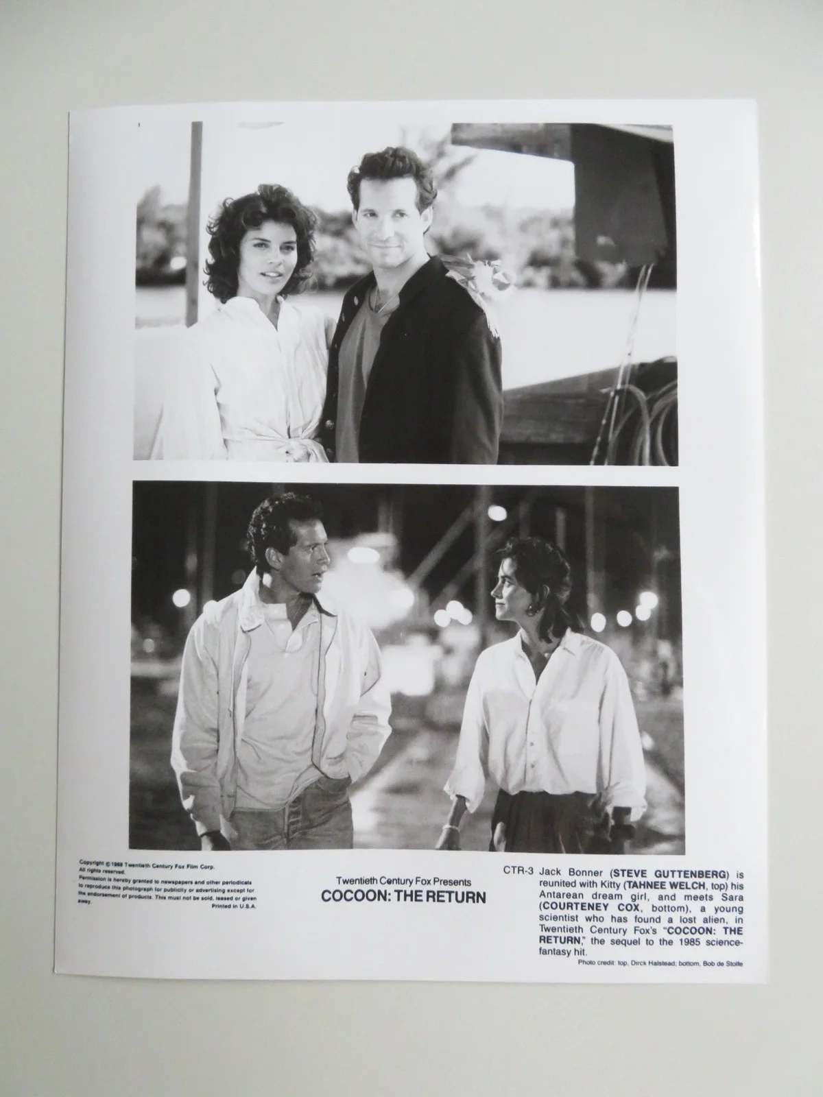 COCOON: THE RETURN MOVIE STILL PHOTO LOT OF 6 STEVE GUTTENBERG COURTNEY COX 1988, изображение 5