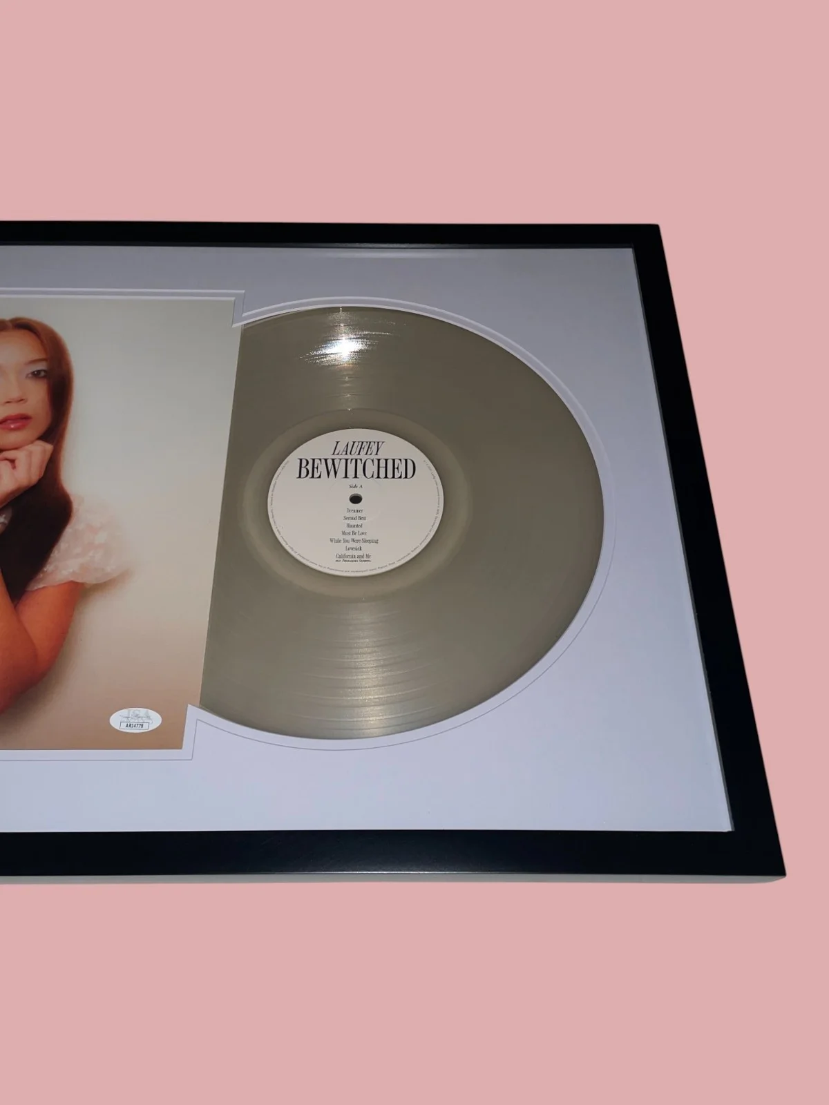Laufey Signed Bewitched Framed Vinyl Cloudy Record B&N Excl. Autograph JSA COA, image 5