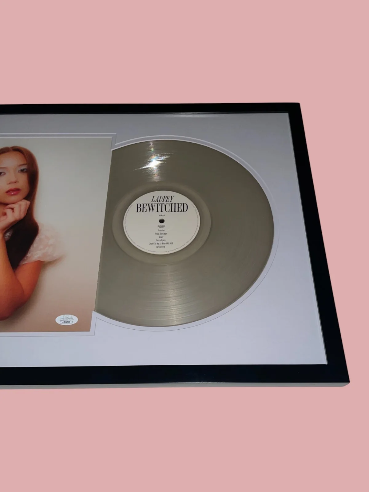 Laufey Signed Bewitched Framed Vinyl Cloudy Record B&N Excl. Autograph JSA COA, image 5