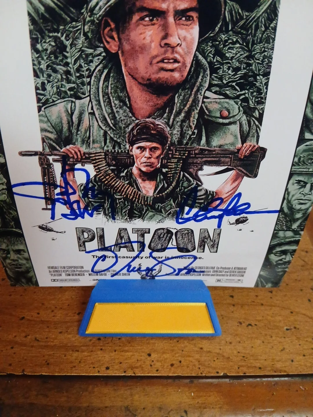 Jonny Deep, Charlie Sheen, Oliver Stone — A 6x10 Autographed with COA Jonny Deep, Charlie Sheen,Oliver Stone Signed Photo., изображение 4