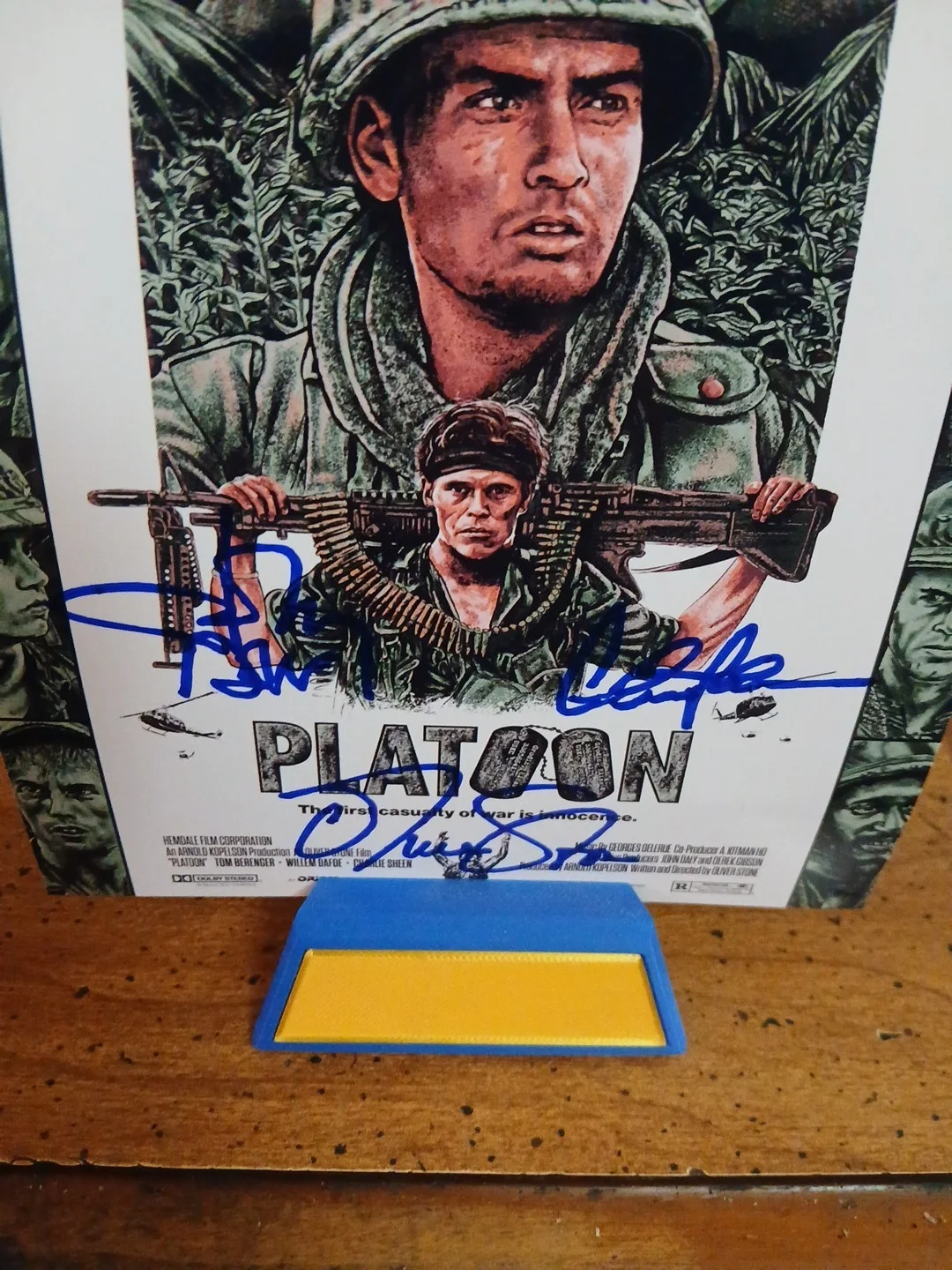 Jonny Deep, Charlie Sheen, Oliver Stone — A 6x10 Autographed with COA Jonny Deep, Charlie Sheen,Oliver Stone Signed Photo., изображение 5