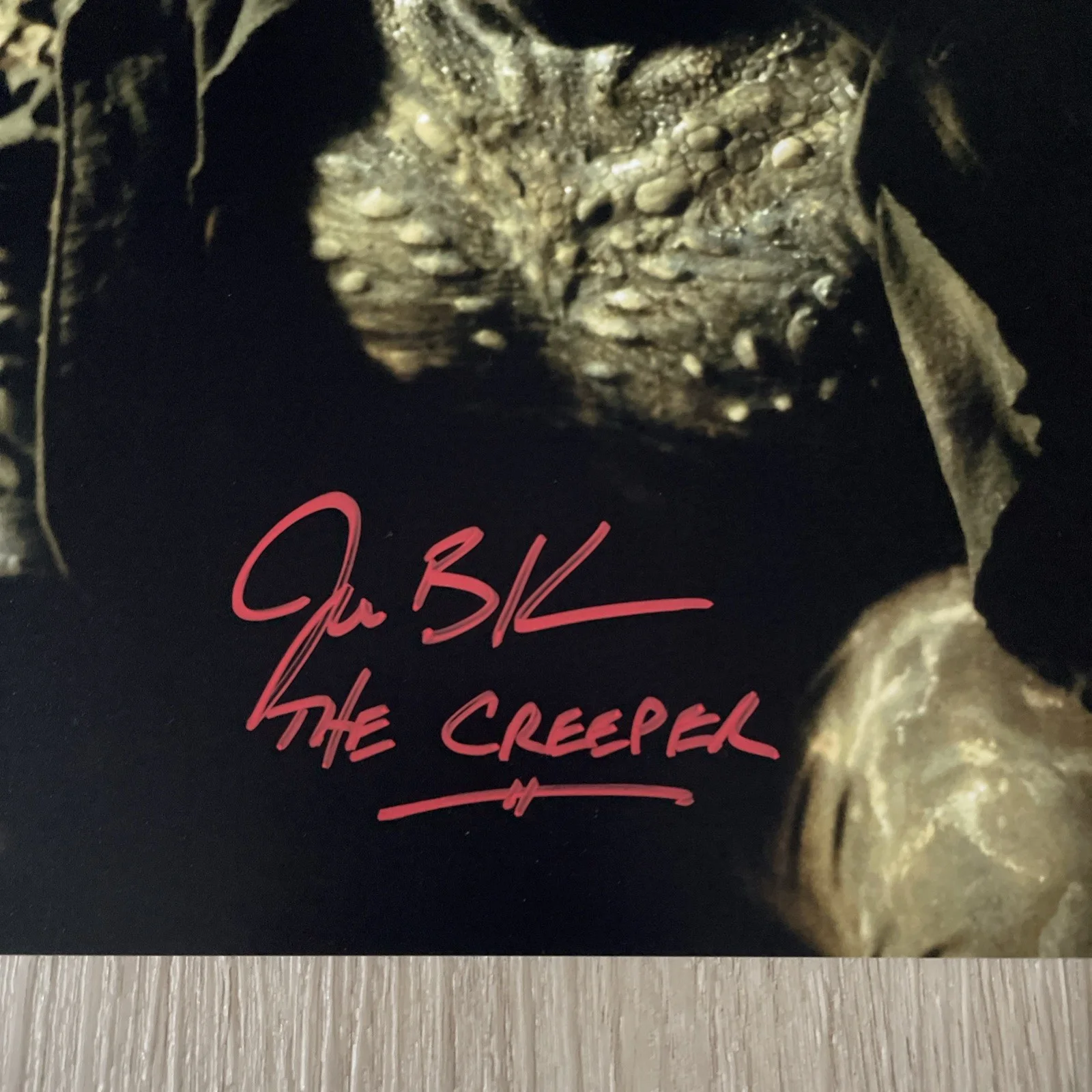 Jeepers Creepers Jonathon Breck signed The Creeper 8x10 photo JSA Autograph, image 3