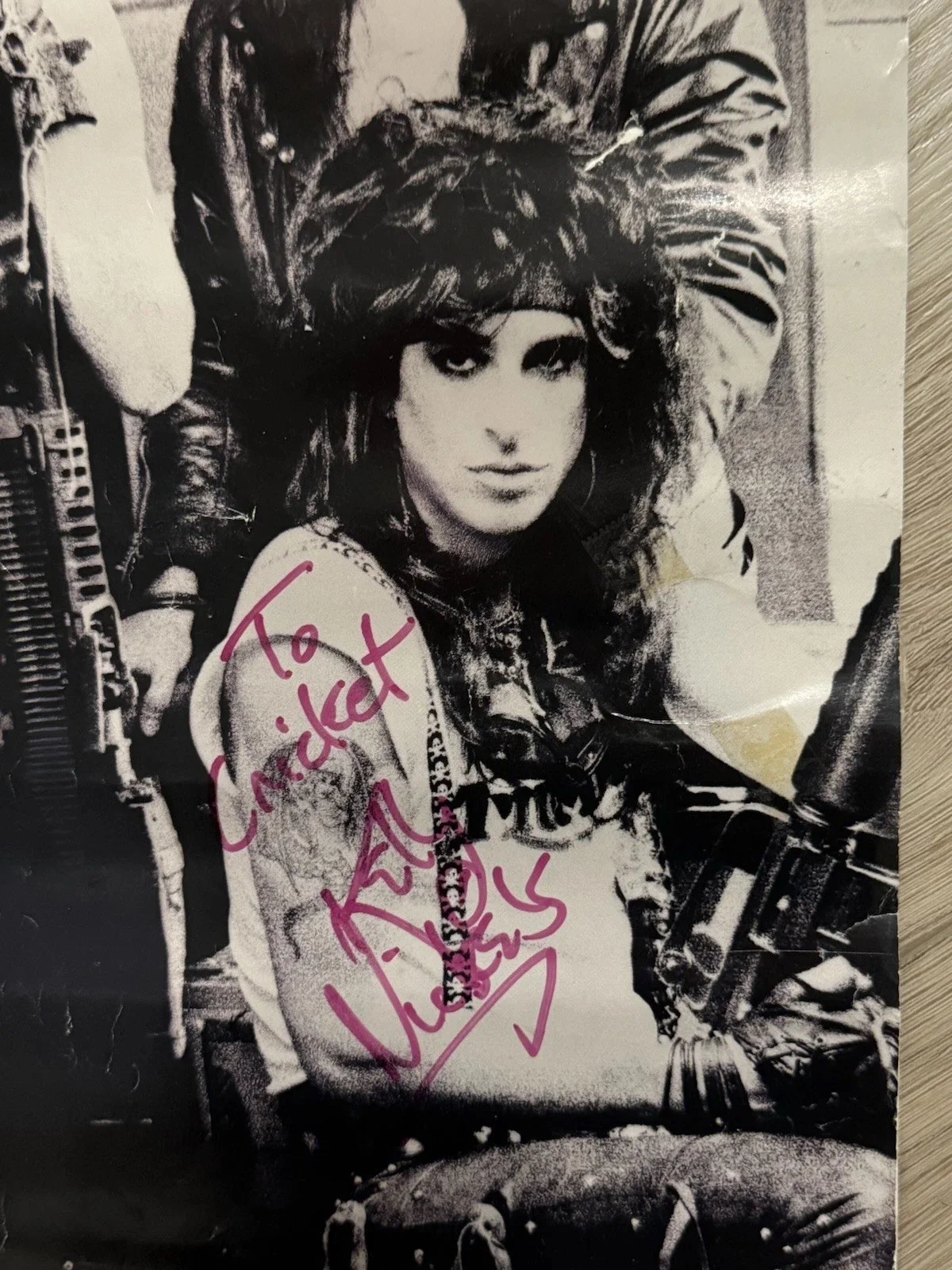 LA Guns OG Lewis Guns Nickels Riley Cripps Rare 1988 Signed Promo Poster VTG Y2K, изображение 5