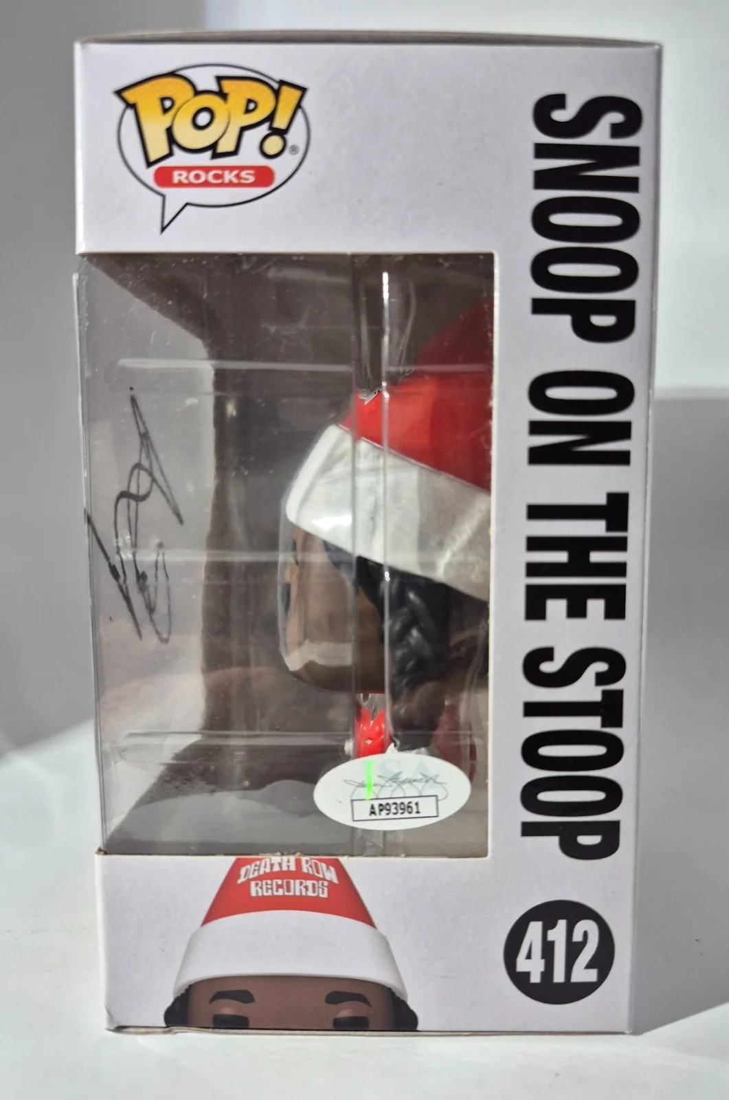 SNOOP DOGG SIGNED AUTOGRAPHED FUNKO POP RARE #412 SNOOP ON THE STOOP JSA COA, image 4