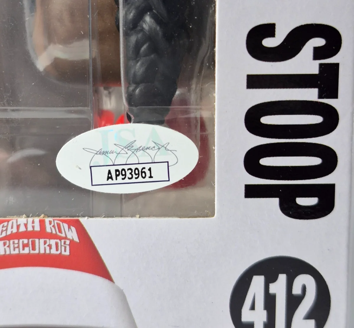 SNOOP DOGG SIGNED AUTOGRAPHED FUNKO POP RARE #412 SNOOP ON THE STOOP JSA COA, image 5