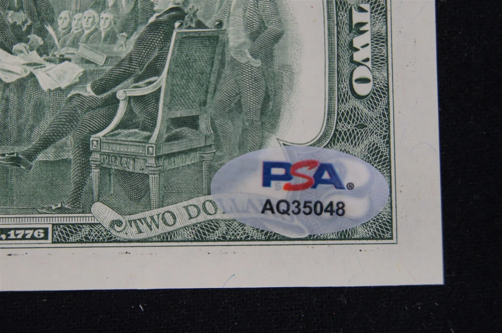 Buzz Aldren — BUZZ ALDRIN Autographed Apollo XI Moon Landing 50th Uncirculated $2 Bill PSA/DNA, image 5
