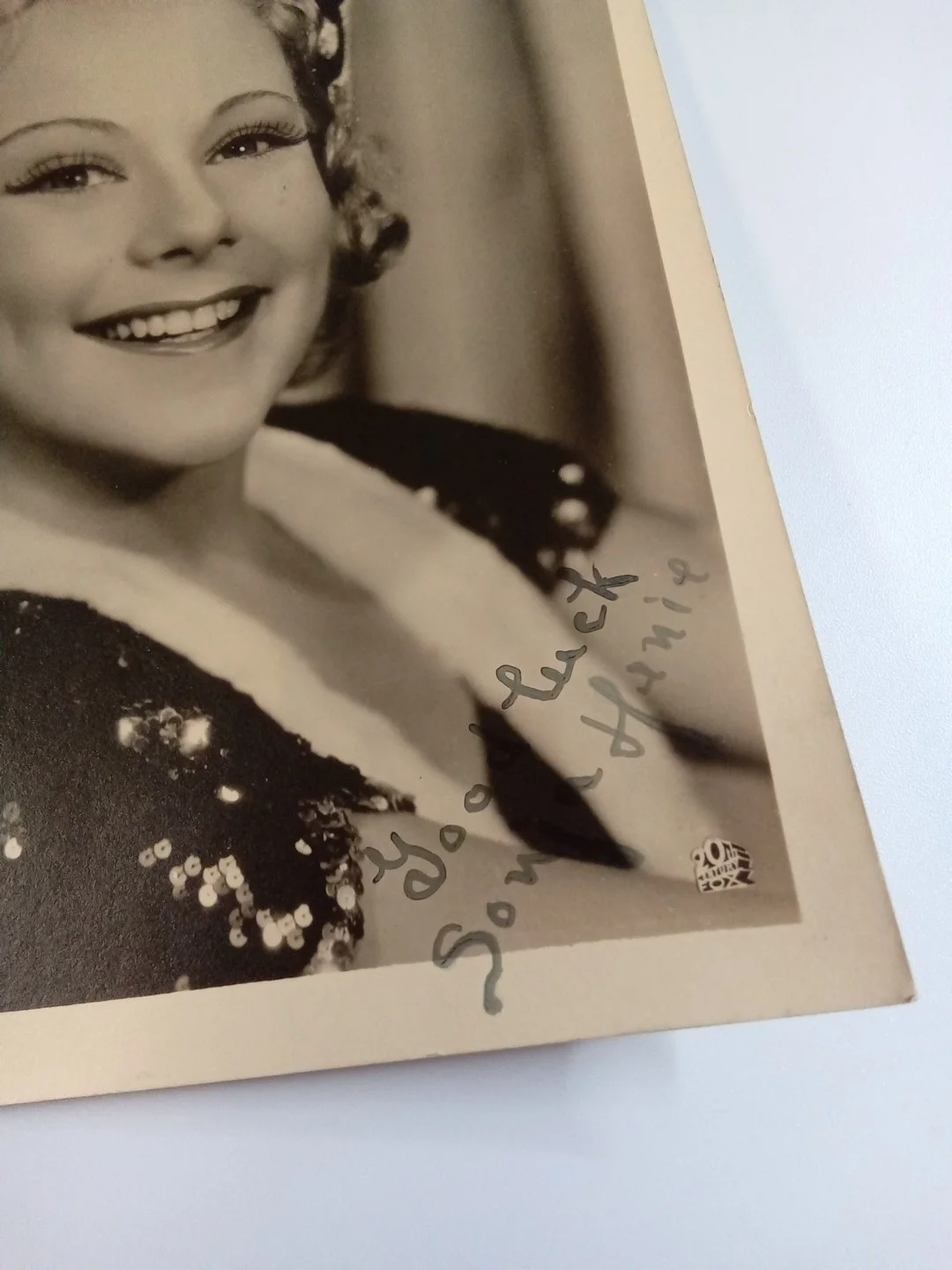 Sonja Henie — Sonja Henie Signed Sepia Photo JSA COA Autograph Olympic Figure Skater- #, изображение 3
