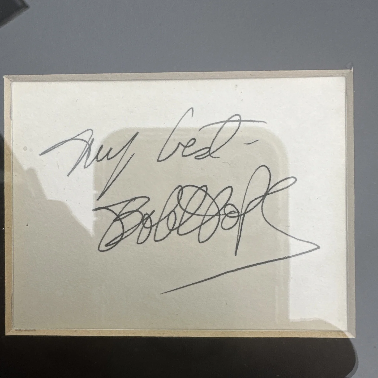Lucille Ball And Bob Hope Dual Autograph Cuts Professionally Mounted Frame, image 3