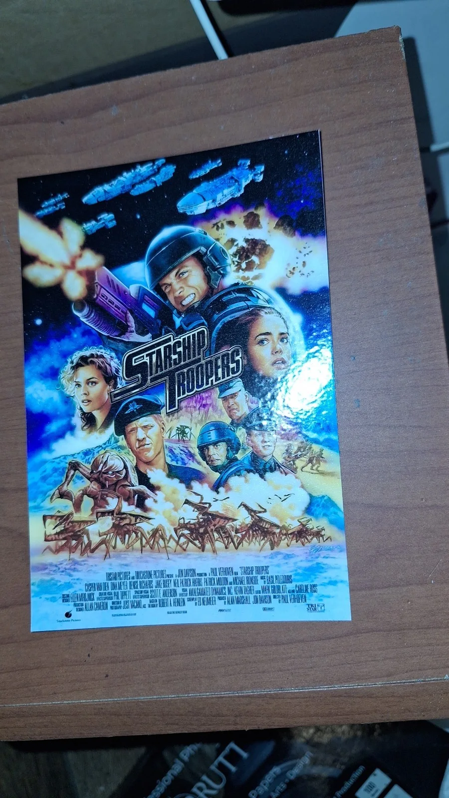 Vintage Style Postcard "Starship Troopers" 1997 – Reproduction Art – Print, изображение 3