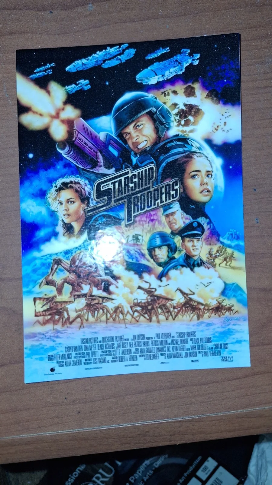 Vintage Style Postcard "Starship Troopers" 1997 – Reproduction Art – Print, изображение 5