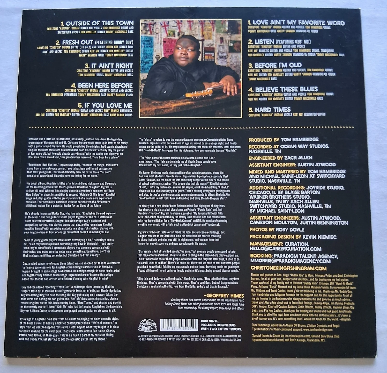 Christone Kingfish Ingram signed Kingfish vinyl record! 🔥, image 3