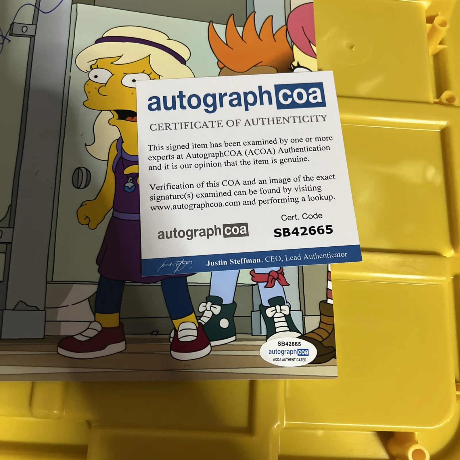 COMEDIAN ACTRESS NICOLE BYER SIGNED PHOTO ACOA CERTIFIED WIPEOUT Cena Simpson’s, image 2