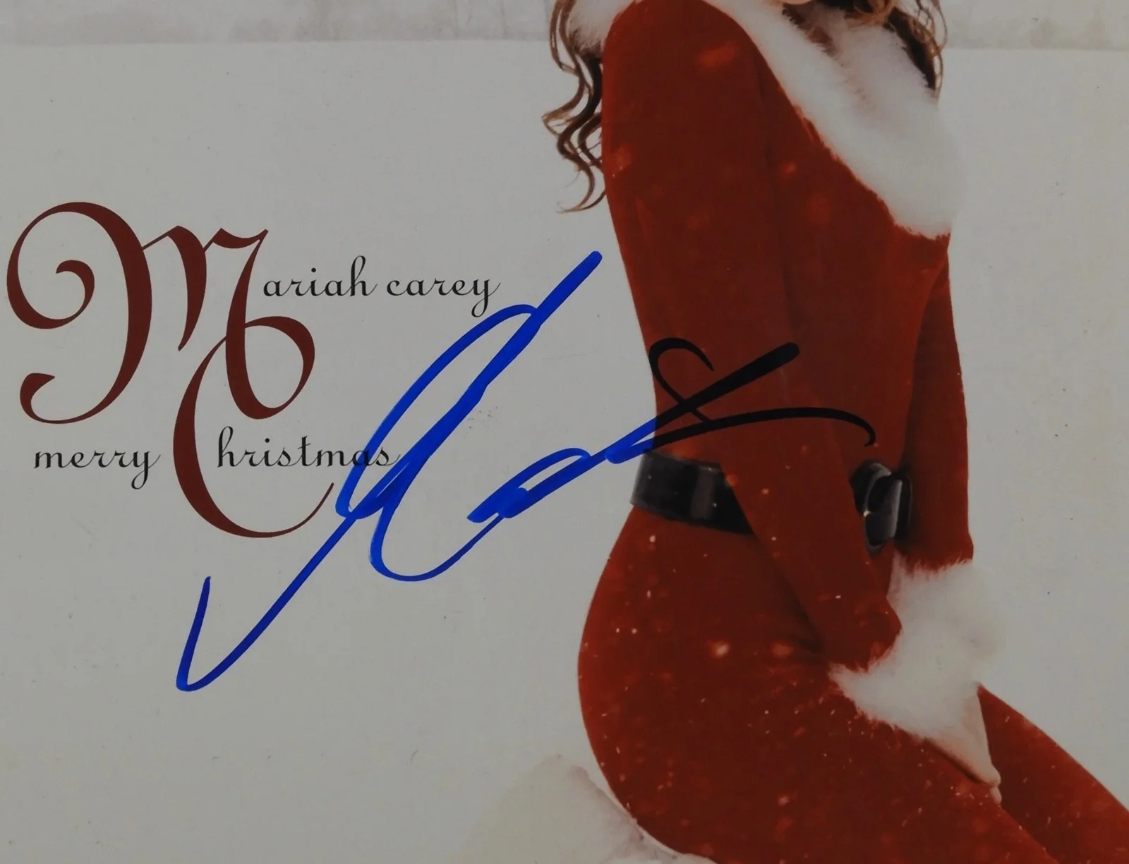 Mariah Carey ACOA Signed Autograph Album Vinyl Record Merry Christmas, изображение 2