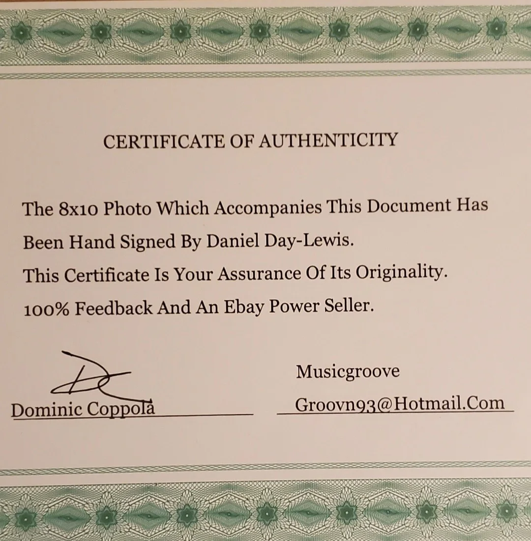 Daniel Day-Lewis — DANIEL DAY-LEWIS SIGNED AUTOGRAPHED 8x10 "THERE WILL BE BLOOD" MOVIE COA, изображение 2