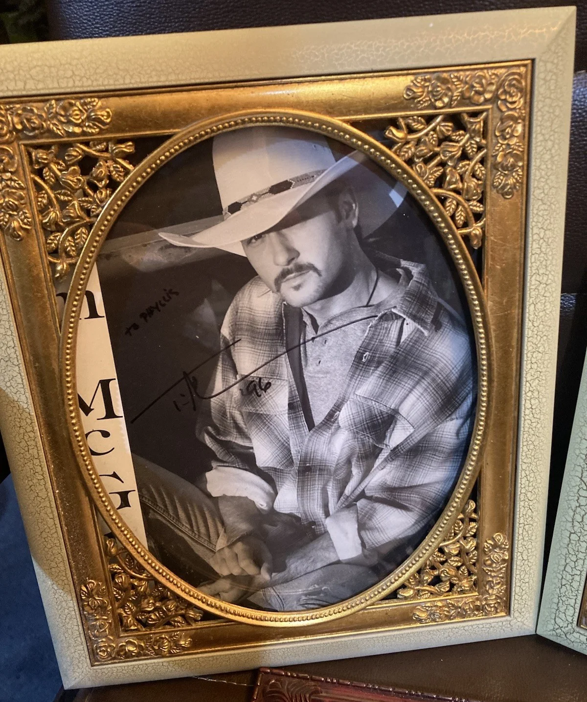 3 SIGNED 8x10 COUNTRY SUPERSTAR Photo's, CHARLIE DANIELS,TIM McGRAW,AARON TIPPIN, изображение 2