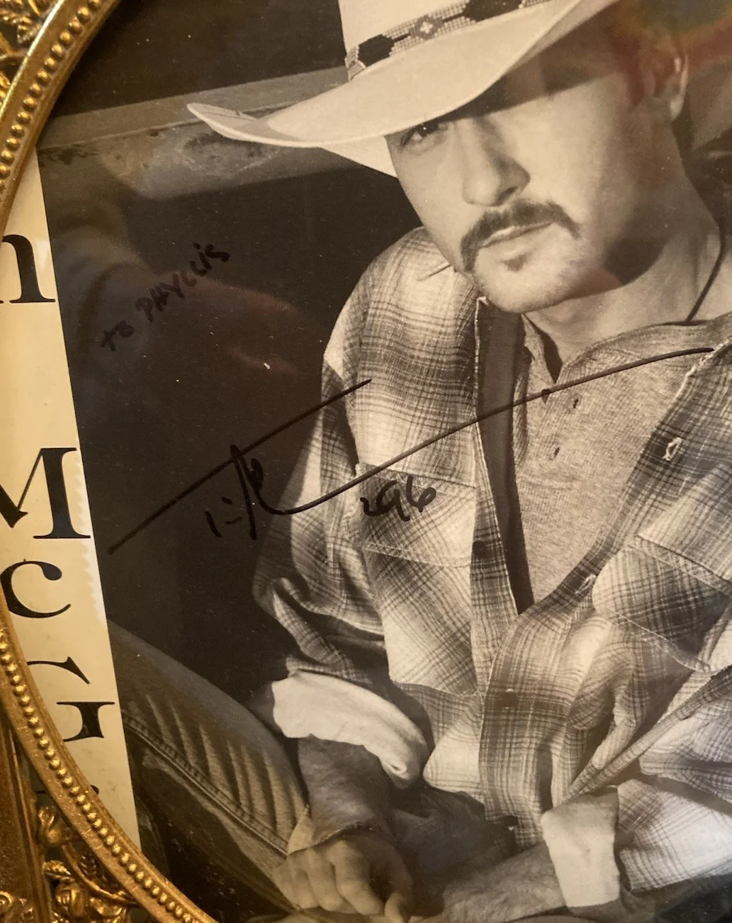 3 SIGNED 8x10 COUNTRY SUPERSTAR Photo's, CHARLIE DANIELS,TIM McGRAW,AARON TIPPIN, изображение 3