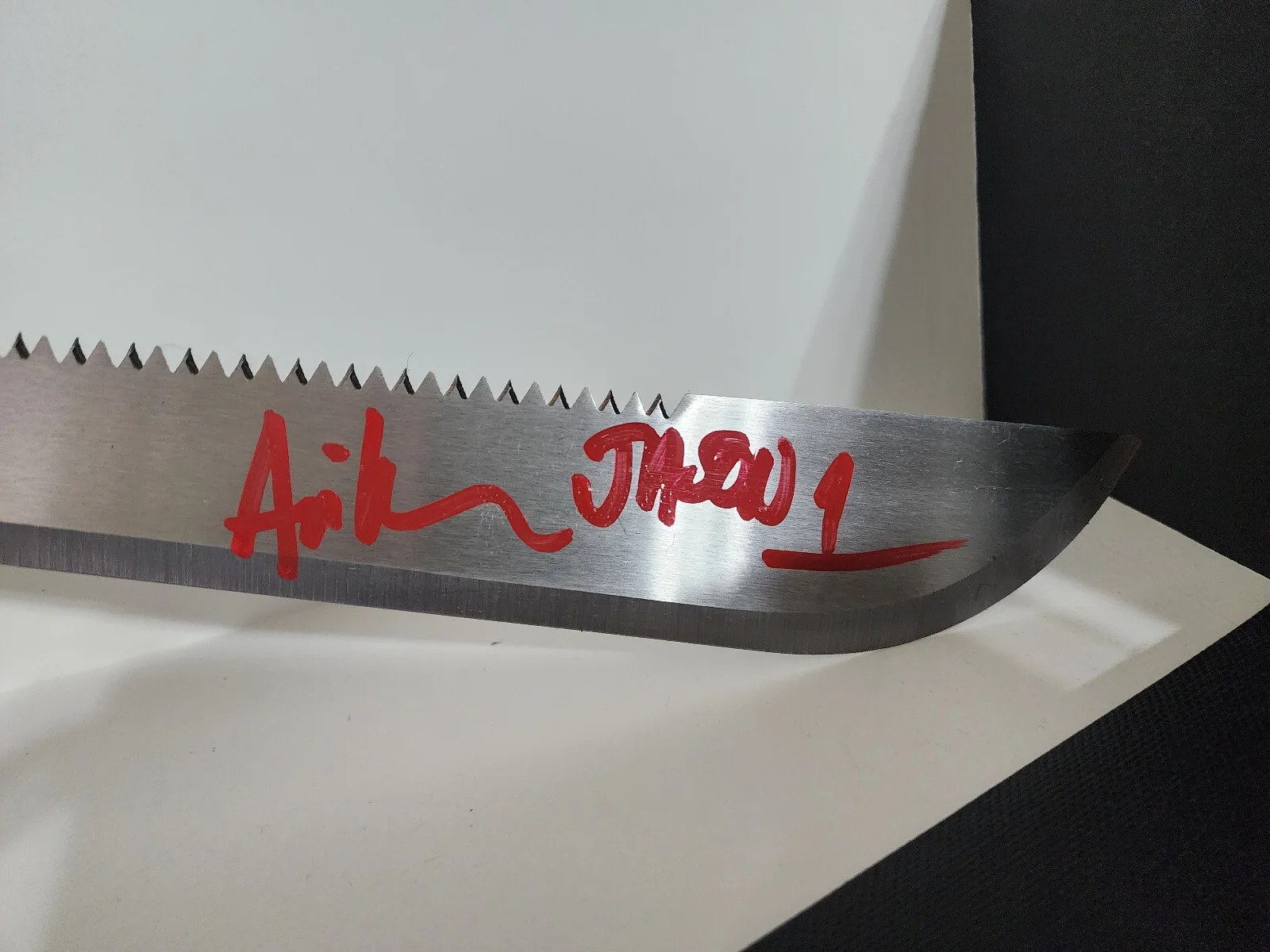 Ari Lehman — Ari Lehman Signed/Inscribed Machete "Jason 1" JSA 191579, image 2
