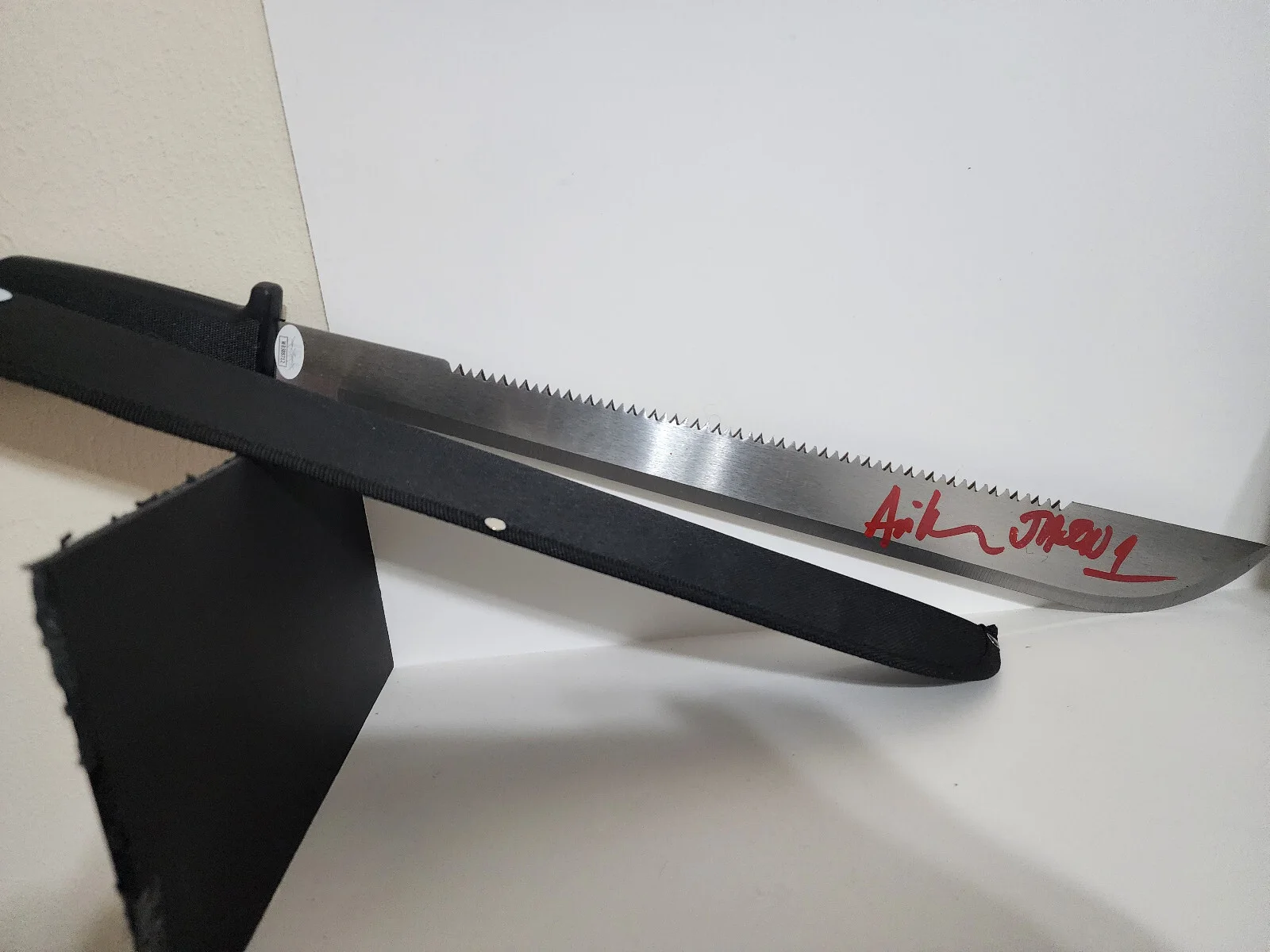 Ari Lehman — Ari Lehman Signed/Inscribed Machete "Jason 1" JSA 191579, image 4