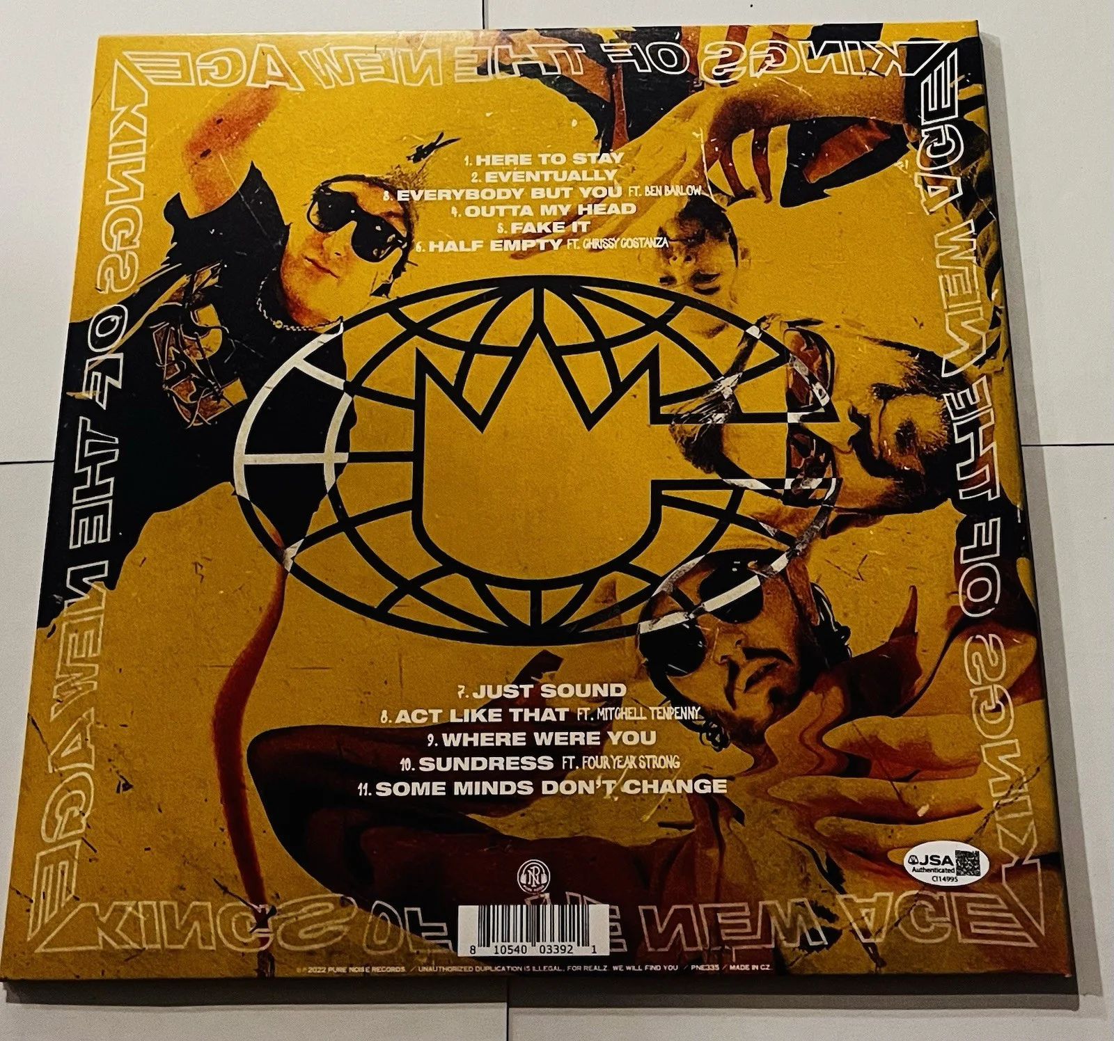STATE CHAMPS BAND SIGNED KINGS OF THE NEW AGE LP VINYL RECORD ALBUM JSA COA, изображение 4