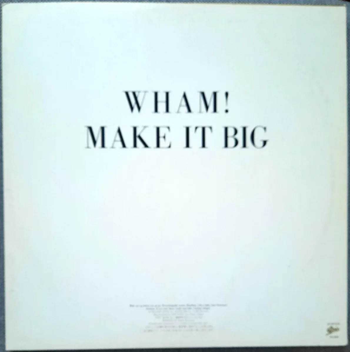 Wham! - Make It Big (Andrew Ridgeley) signed autograph 12" picture disc, image 3