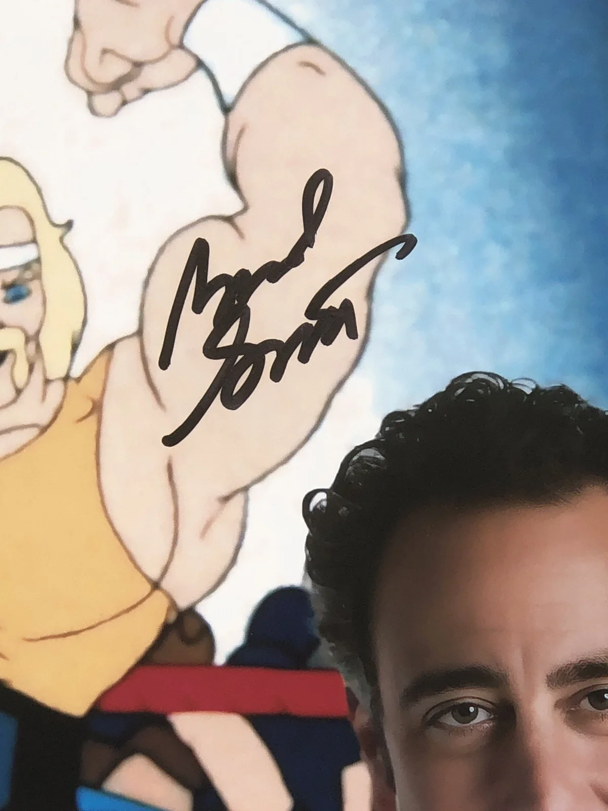 Brad Garrett — BRAD GARRETT SIGNED 8X10 ACTOR VOICE OF HULK HOGAN ROCK N WRESTLING 1985 TV JSA, изображение 3