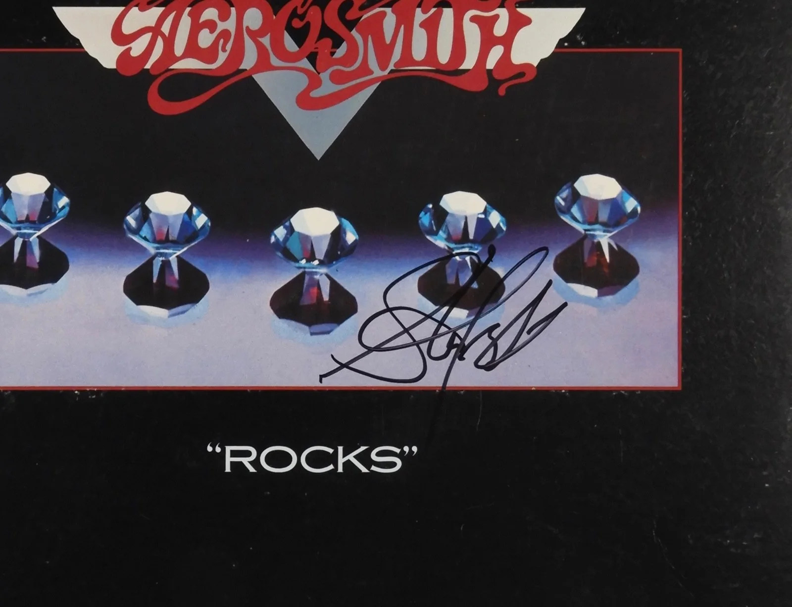 Steven Tyler Aerosmith ACOA Signed Autograph Album Record Cover Rocks, image 2