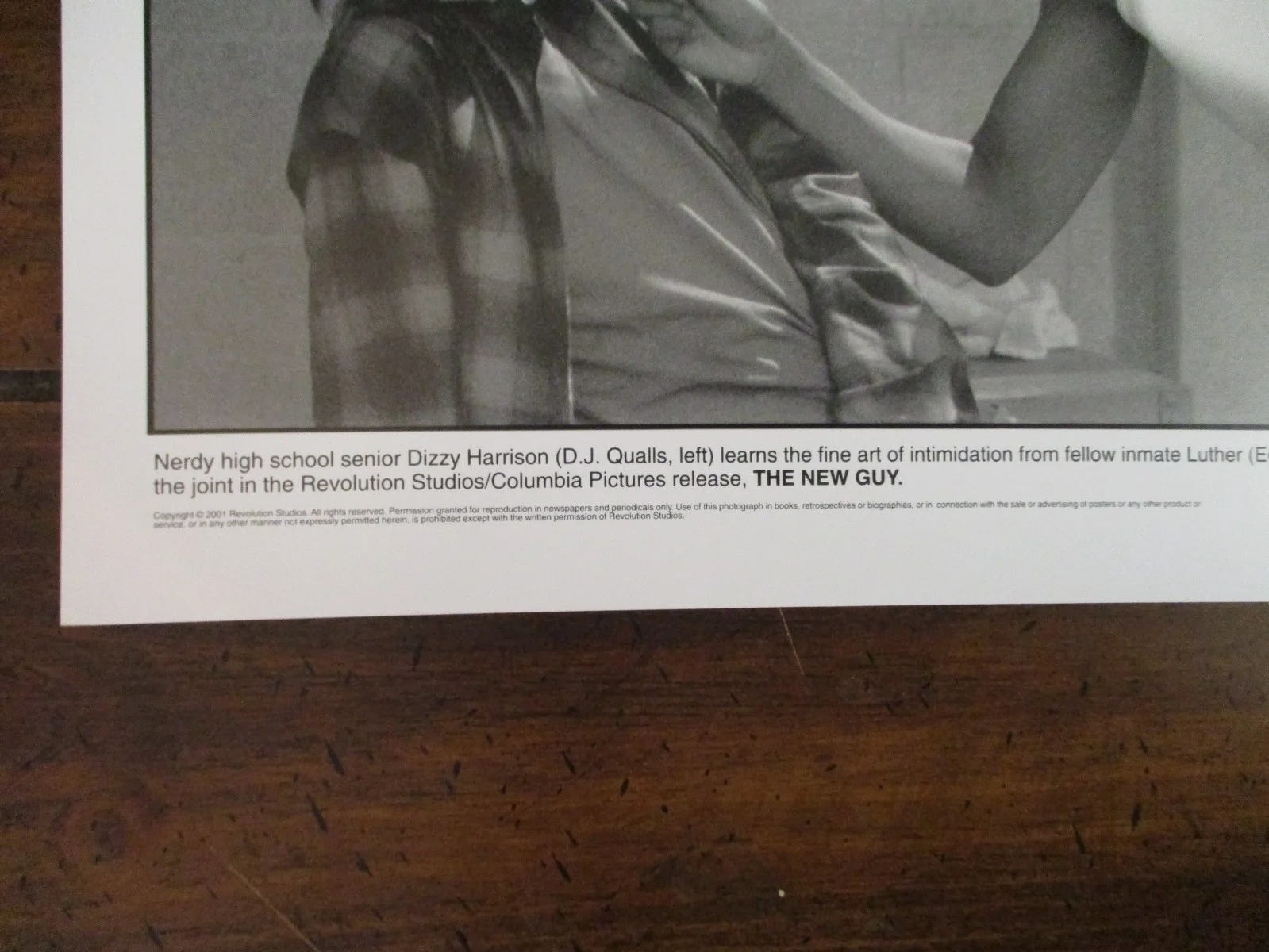 Eddie Griffin/D. J. Qualls("THE NEW GUY")2002 10 x 8 Black and White Press Photo, изображение 2