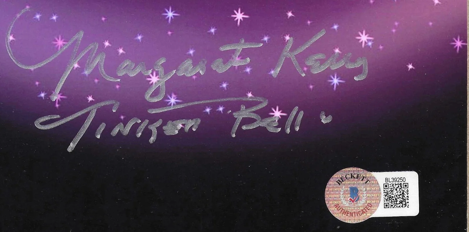 Margaret Kerry — TINKER BELL signed Margaret Kerry modeled Tinkerbell 8x10 Beckett BAS coa, image 2