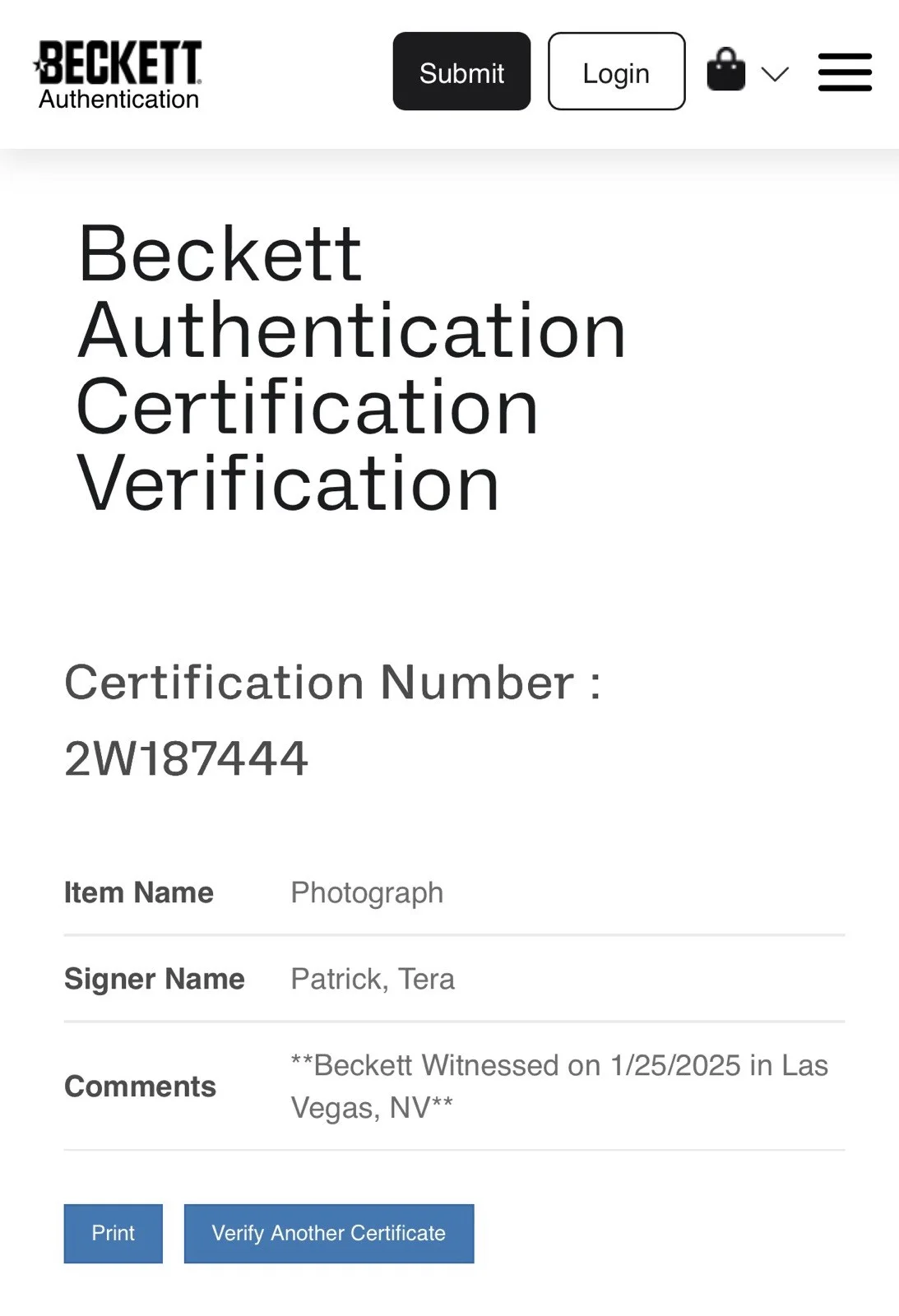 Patrick Tara Adult Film Star 8X10 Signed Photo With Beckett COA, изображение 2