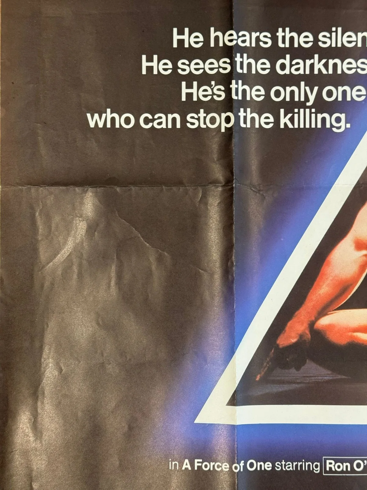 Chuck Norris - A Force of One - 1978 Original UK Quad Film Poster., изображение 2