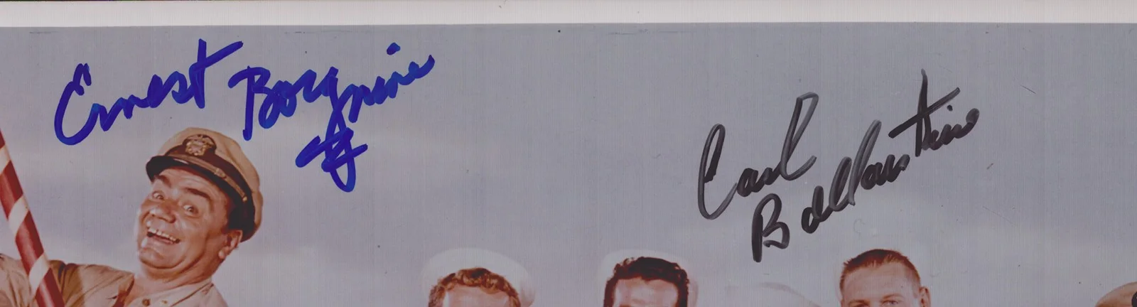 Carl Ballantine, Ernest Borgnine, Tim Conway — McHALE'S NAVY TV CAST - AUTOGRAPHED SIGNED PHOTOGRAPH WITH CO-SIGNERS, image 2
