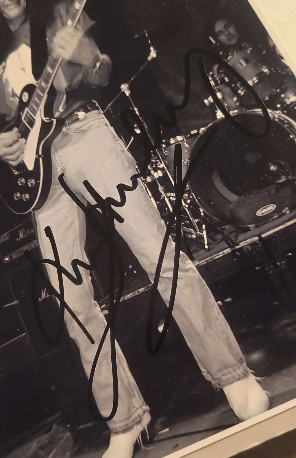 2 original signed autographed photos by Ken Hensley and Lee Kerslake,Uriah Heep, image 2