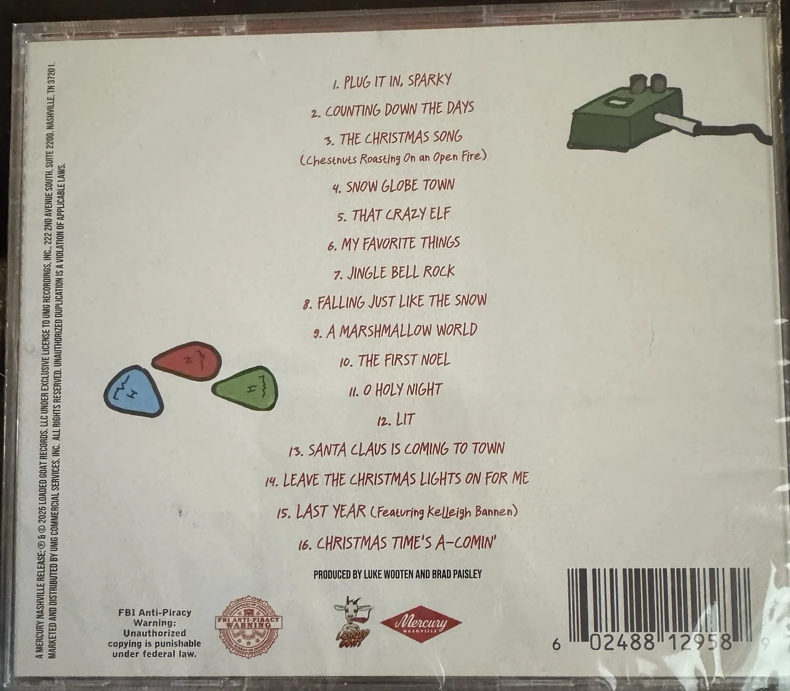 BRAD PAISLEY Signed/Autographed Snow Globe Town Insert W/CD🔥, image 2