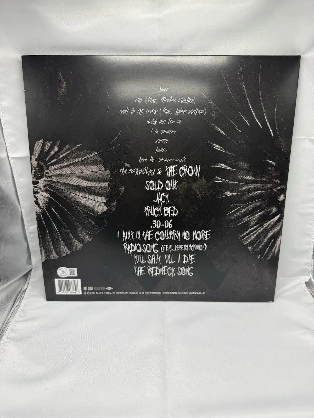 Hardy Autograph Signed The Mockingbird And The Crow Vinyl LP Beckett COA, image 3