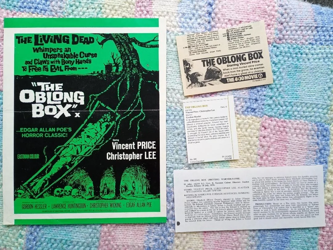 THE OBLONG BOX pressbook, изображение 3