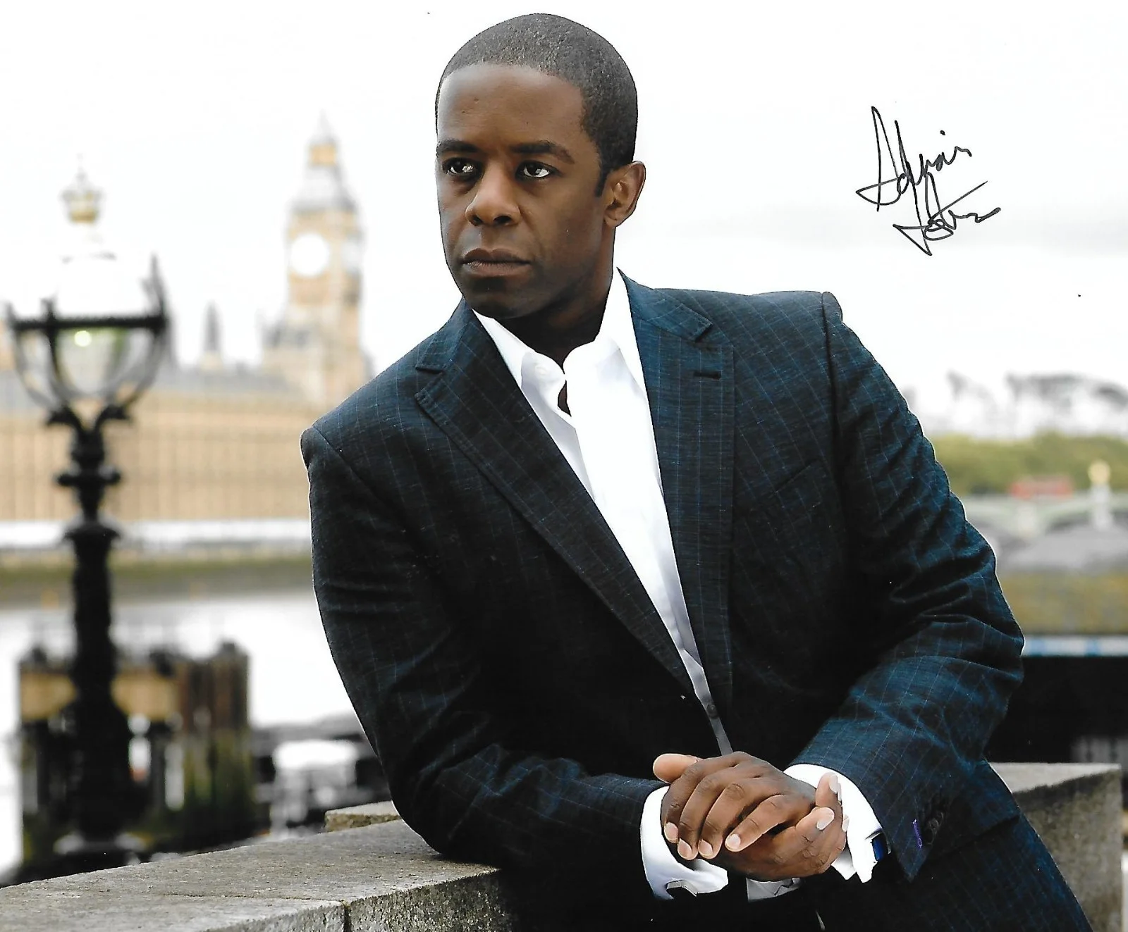 Adrian Lester — Adrian Lester signed-auto 8x10 photo Hustle The Sandman Actor RARE COA LOOK!