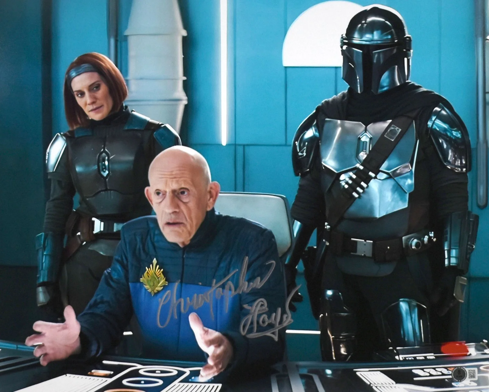 Christopher Lloyd — Christopher Lloyd Autographed 16x20 Mandalorian Photo- Beckett W Hologram*Silver