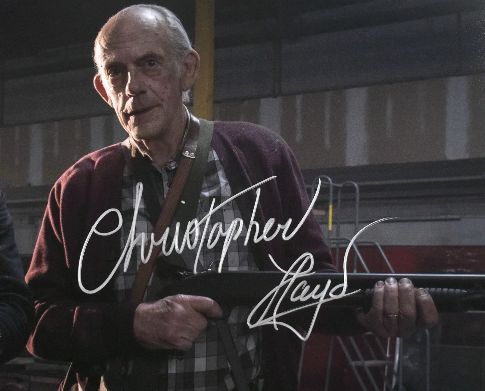 Christopher Lloyd — Christopher Lloyd Signed 16x20 Nobody as David Mansell Photo- Beckett W Hologram, изображение 2