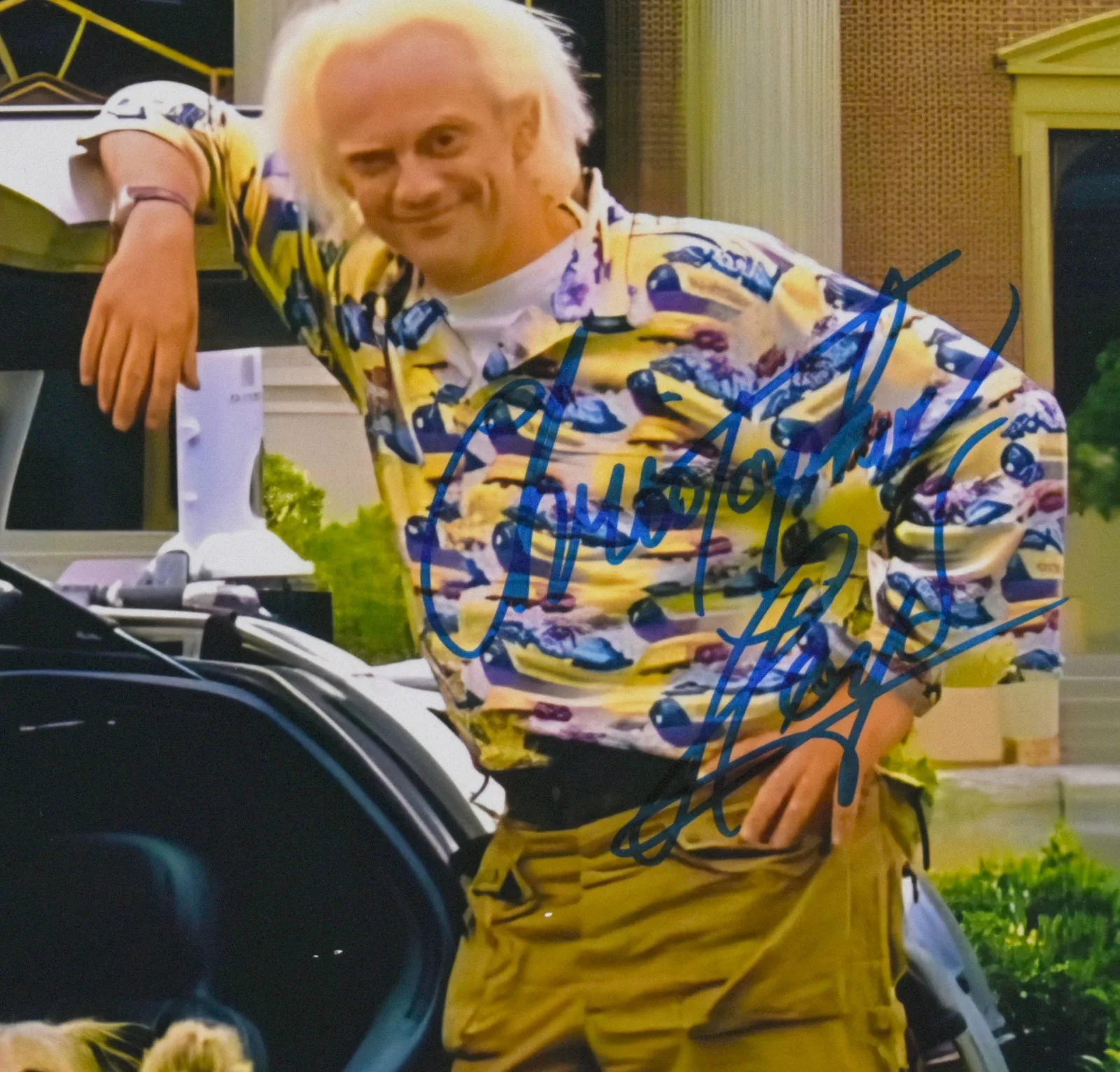 Christopher Lloyd Michael J Fox — Christopher Lloyd Michael J. Fox Signed Back to the Future 16x20 Photo-Beckett W, изображение 2