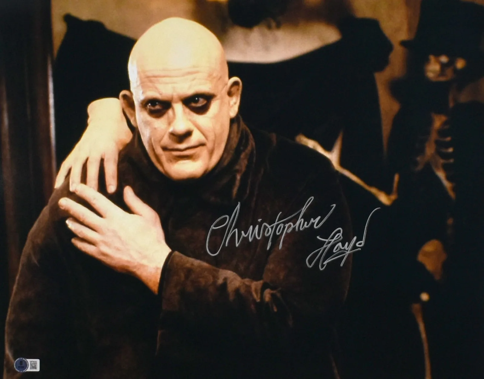 Christopher Lloyd — Christopher Lloyd Signed 16x20 Uncle Fester Photo- Beckett W Hologram *Silver #3