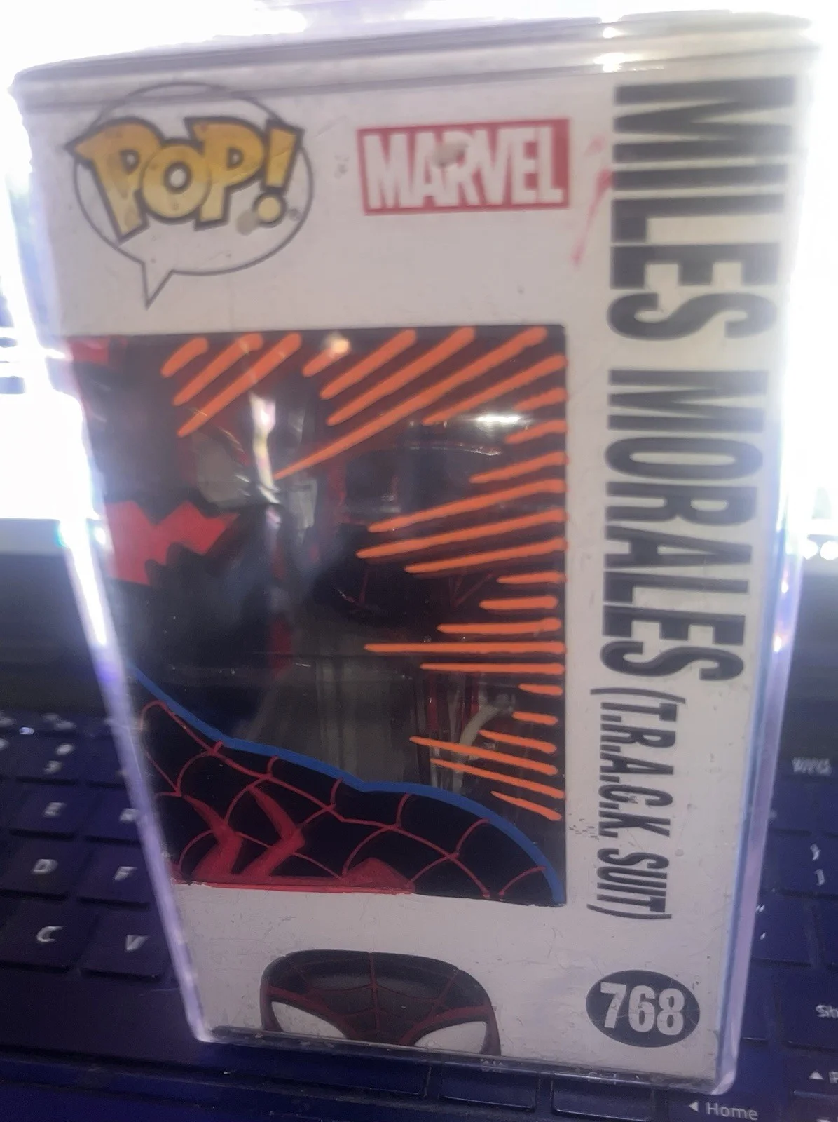 Sam De La Rosa — Sam De La Rosa Signed And Sketched Miles Morales Funko Pop Beckett Spiderman, image 4